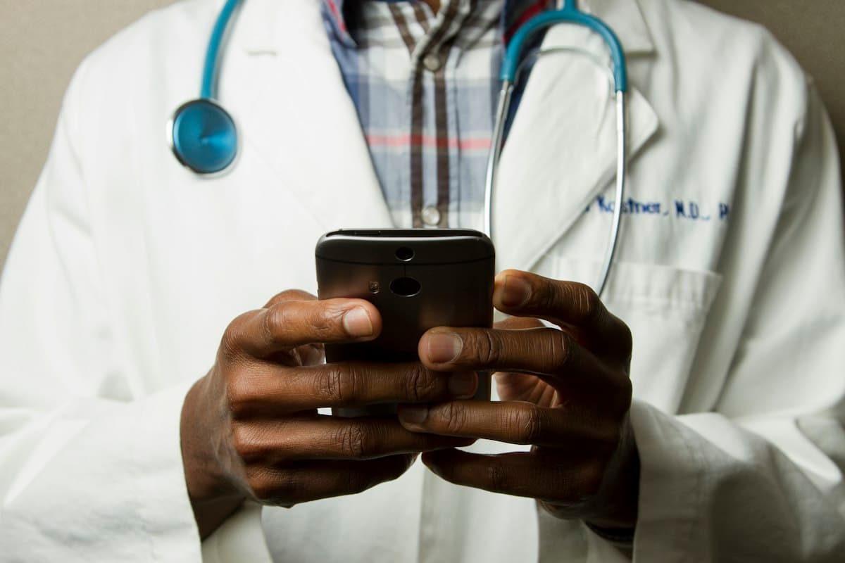 Healthcare professional in consultation with a patient