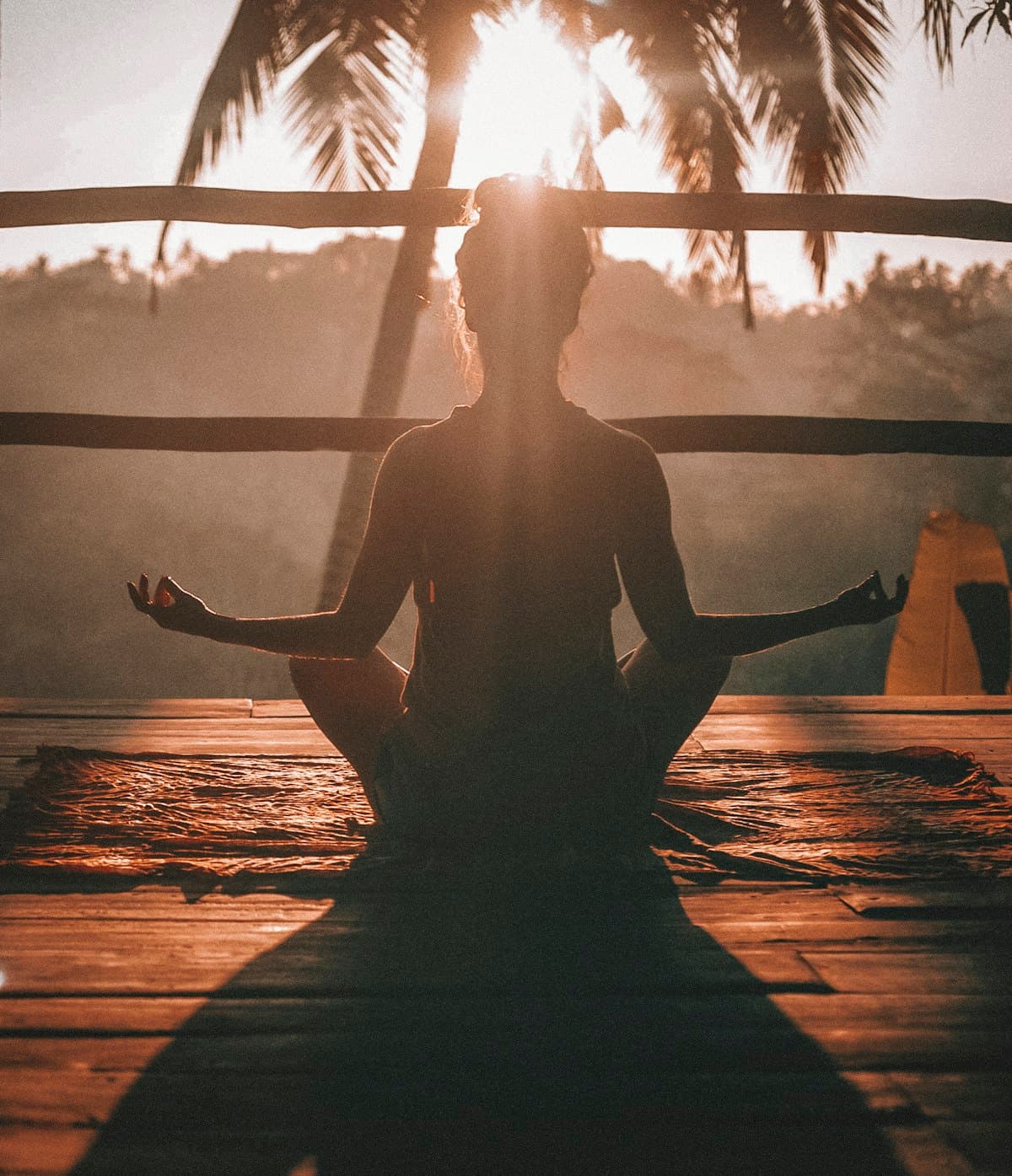 Calm wellness setting suggesting stress recovery and mindfulness